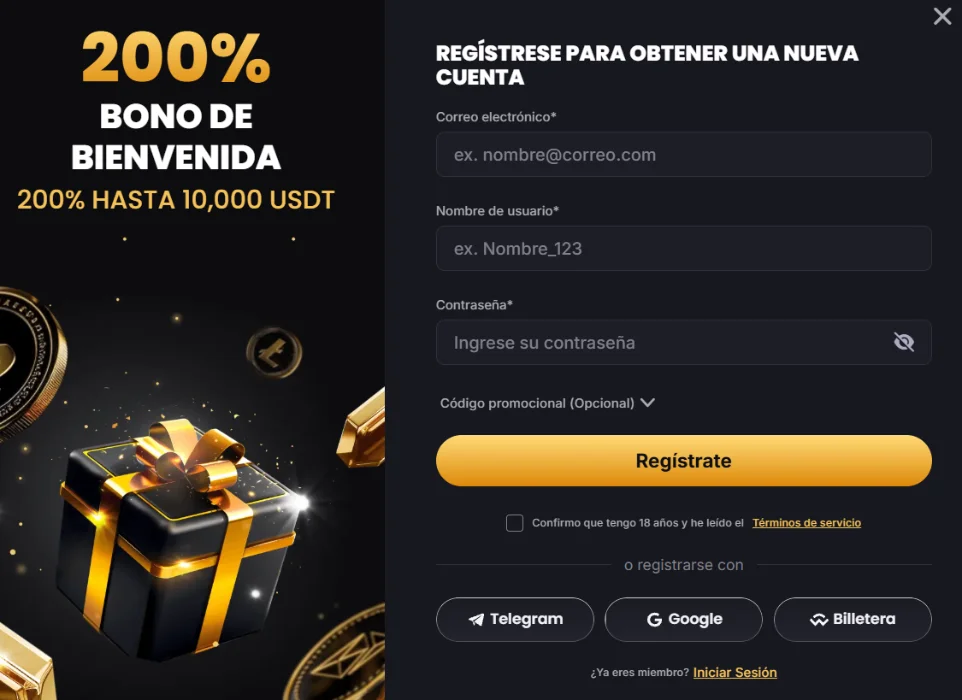 Lucky Block Casino formulario de registro Lucky Block Casino formulario de registro con bono de bienvenida del 200%
