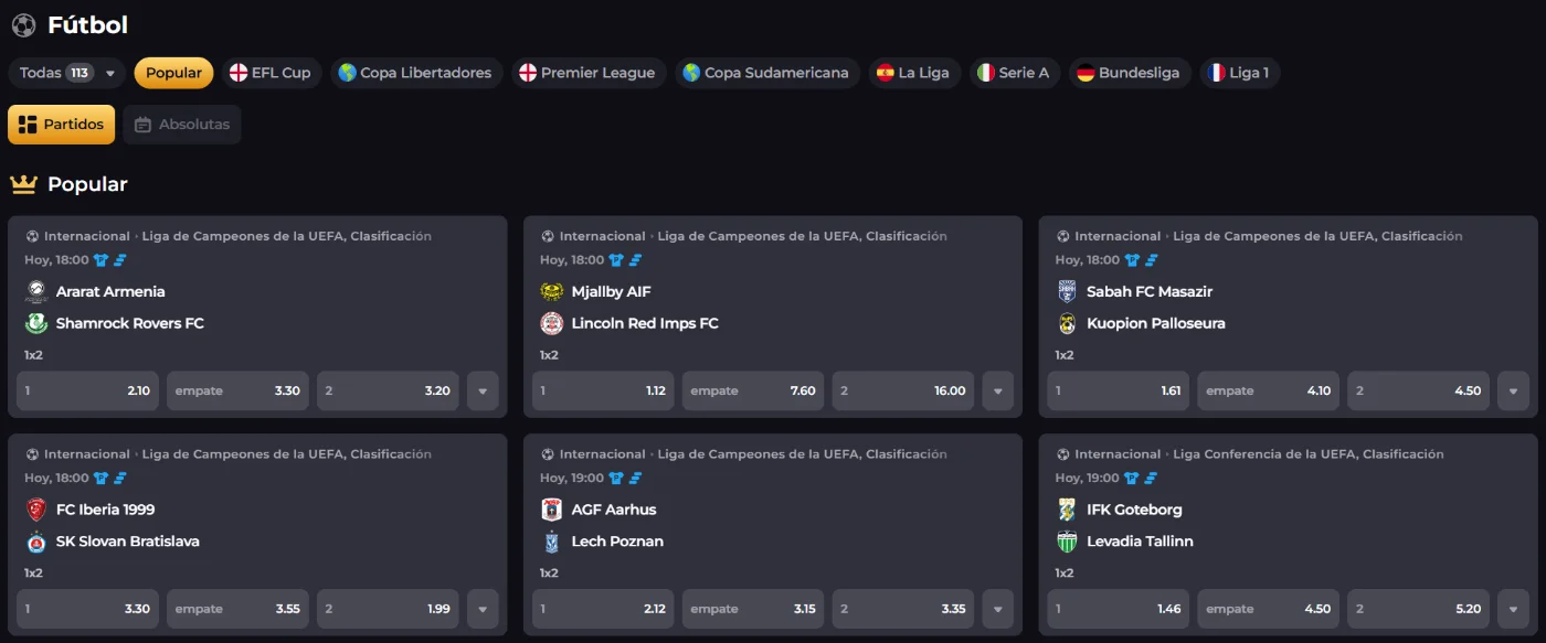 Lucky Block Casino apuestas de fútbol Lucky Block Casino sección de apuestas de fútbol con partidos y cuotas